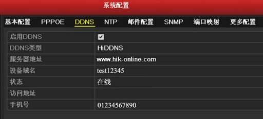 ?？礜VR/DVR  DDNS域名設置
