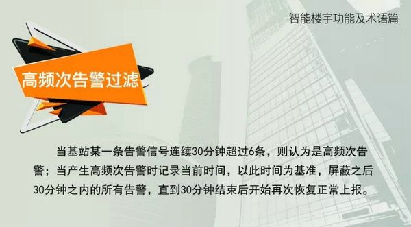 智能樓宇功能及術(shù)語--高頻次報警過濾