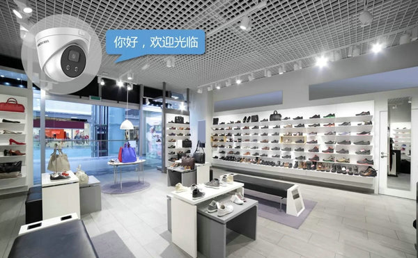 ?？低曋行⌒偷赇伇O(jiān)控方案店鋪入口語音攝像機(jī)